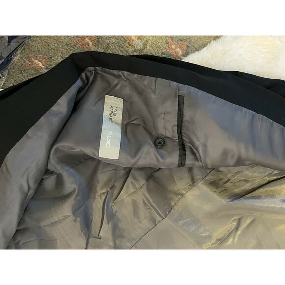 Louis Raphael Comfort Fit Suit Separate Jacket black Sz 46L two button vent - Picture 9 of 12